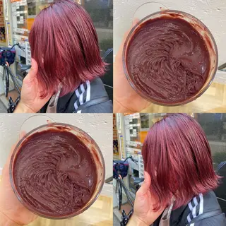 ミディアム カラー 色落ちまで可愛い🧚 心斎橋hikaruのヘアスタイル