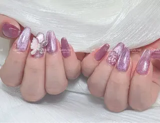 ネイル candy nail 韓国風ワンホンネイルのネイルデザイン