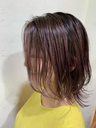 ミディアム カラー 天野 開のヘアスタイル