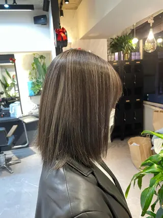 ミディアム カラー 新宿ブリーチ カラー美容師YUGOのヘアスタイル