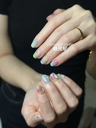 ネイル Aura nail 🍐💫のネイルデザイン