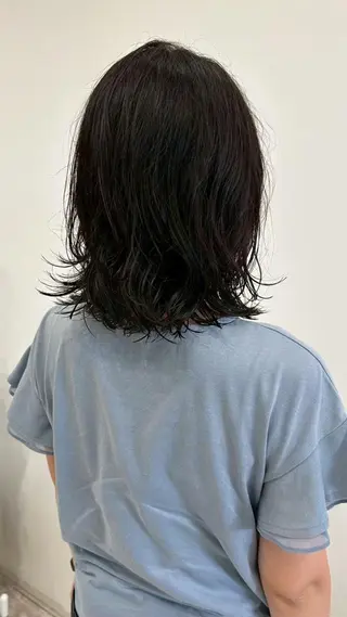 パーマ セミロング パーマ特化✨/肥後 有紗のヘアスタイル