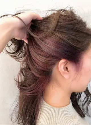 セミロング カラー KAYO カラー得意です^^のヘアスタイル