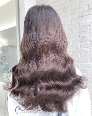 ロング カラー ダブルカラー/ 縮毛矯正🌼畔上のヘアスタイル