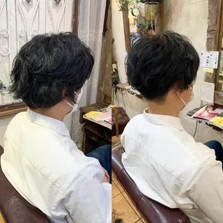 ショート メンズ 七原 海夕のヘアスタイル