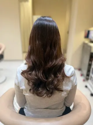 ロング パーマ 阪上 沙織のヘアスタイル