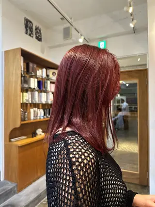 セミロング 田口 樹理のヘアスタイル