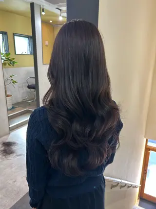 ロング カラー hub hair レイヤー/ナチュラルのヘアスタイル