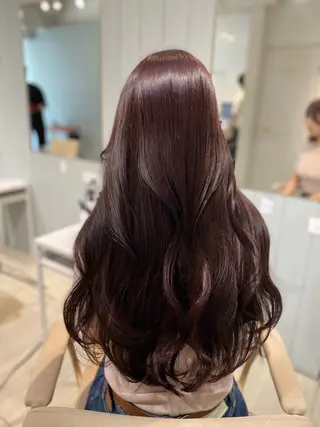 ロング カラー 髪質改善×レイヤー カット💎yuiのヘアスタイル