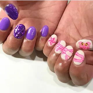 ネイル 渋谷/チップ長さ出し 👑アプレgel-xのネイルデザイン