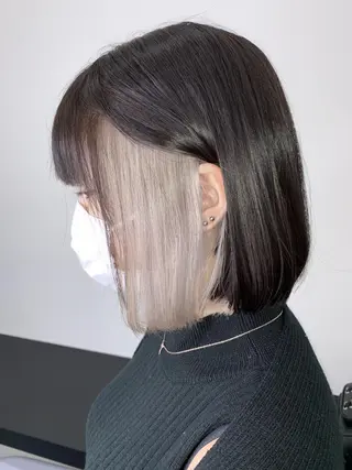 ミディアム 山田 絵里菜のヘアスタイル