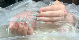 ロング Linanail Nambaのネイルデザイン