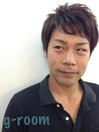 ショート カラー メンズ 大山 雅矢のヘアスタイル