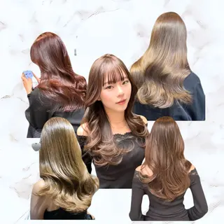 ロング カラー ハッシュカット/艶感 カラー/ユウキ✨のヘアスタイル