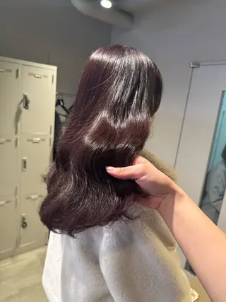 ロング カラー パーマ ヘアアレンジ メンズ キッズ 韓国系🇰🇷🩶 艶暗髪/MEIのヘアスタイル