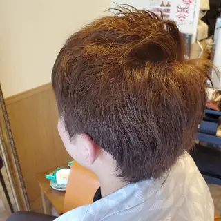 ショート メンズ カラー spa hair ark 富井直美のヘアスタイル