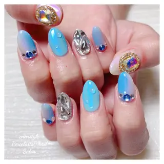 ミディアム ネイル 🐾enen style 🐾のネイルデザイン