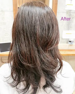 ロング カラー たなか なおのヘアスタイル