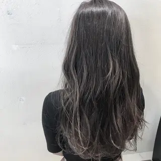 ミディアム カラー 髪質改善カラー韓国風 レイヤーtudaのヘアスタイル