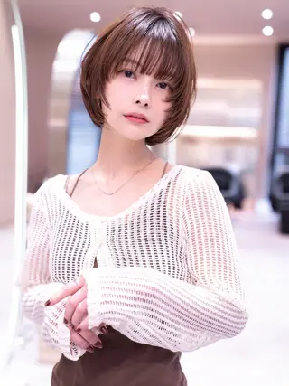 ショート レイヤー似合わせ 透明感カラーりきやのヘアスタイル