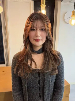 ロング 南堀江レイヤーカット MIKU🍒のヘアスタイル