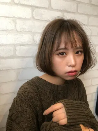 セミロング カラー パーマ ヘアアレンジ メンズ キッズ ネイル マツエク・マツパ premier modelsのヘアスタイル