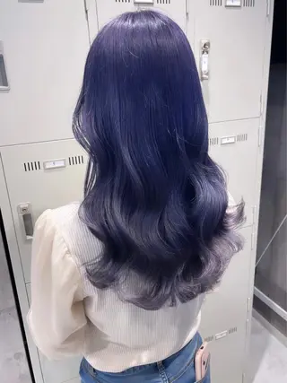 ロング カラー パーマ ヘアアレンジ メンズ キッズ ネイル マツエク・マツパ アイブロウ レイヤー/ダブル カラー/YURINAのヘアスタイル