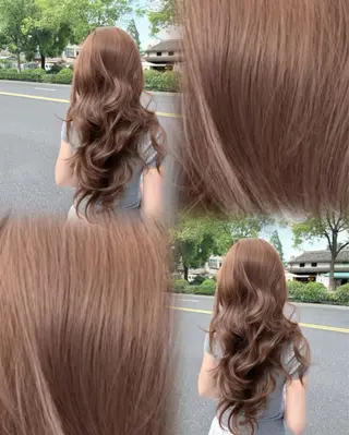 ロング カラー 💠透明感グレージュ /ハッシュ/レイヤーのヘアスタイル