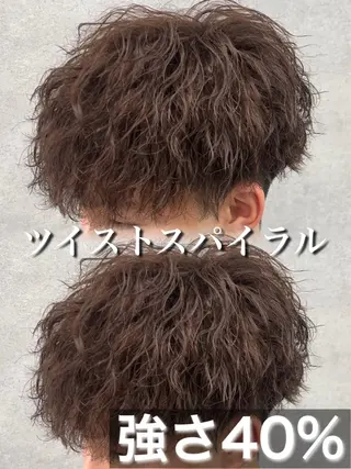 パーマ メンズ ツイスパ/シャドウ MANARUのヘアスタイル