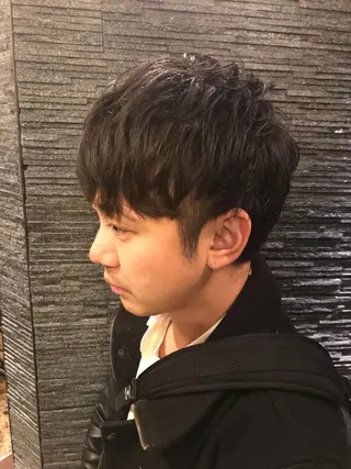 セミロング メンズ HIRO GINZA 銀座一丁目店のヘアスタイル