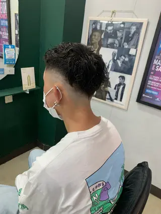 ショート パーマ メンズ 月館 怜奈のヘアスタイル