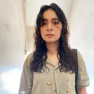 ロング パーマ 坂本 裕介のヘアスタイル