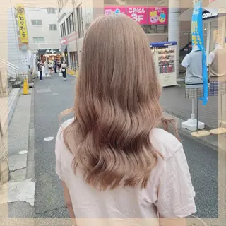 ロング カラー ヘアアレンジ メンズ キッズ マツエク・マツパ ブリーチの髪様 MASATOのヘアスタイル