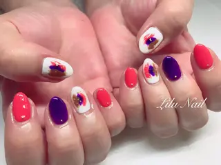 ネイル モチの良さ◉ フィルインネイル♡のネイルデザイン
