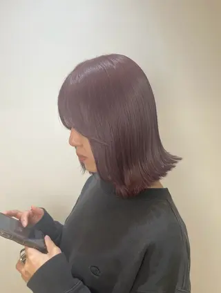 セミロング ブリーチカラー特化 美容師/𝕐𝕌𝕀のヘアスタイル