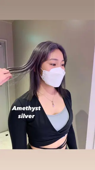ミディアム カラー パーマ ヘアアレンジ メンズ キッズ ネイル マツエク・マツパ KANAMI 🌏のヘアスタイル