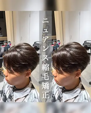 パーマ メンズ 山内 優成のヘアスタイル