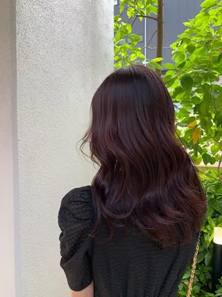 ロング カラー AMI🎀韓国ヘア 透明感カラーのヘアスタイル