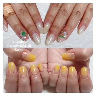 ミディアム ネイル 🐾enen style 🐾のネイルデザイン