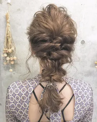 ロング カラー ヘアアレンジ Satsuki ✂︎♡のヘアスタイル
