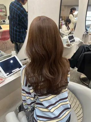 セミロング カラー 韓国ハッシュカット/ 新宿/髪質改善/岡崎のヘアスタイル