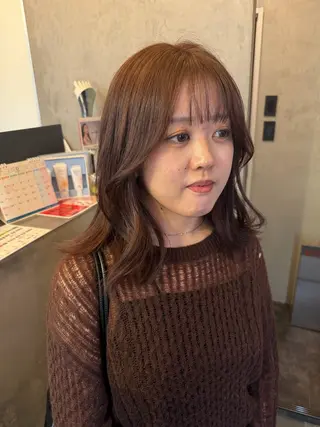 ミディアム ダブルカラー /まつ毛パーマ🎀のヘアスタイル