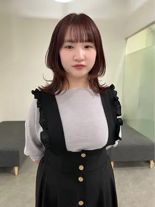 ミディアム レイヤーカット🍀 さとのヘアスタイル