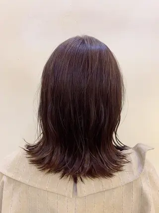 ミディアム カラー ヘアアレンジ satsuki レイヤー・暖色のヘアスタイル