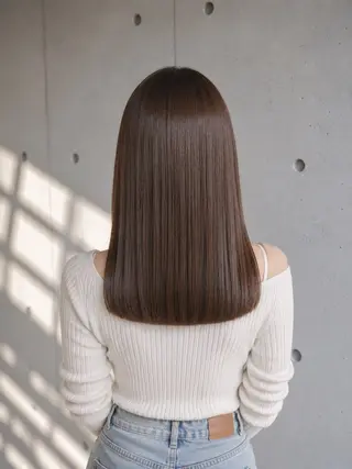 セミロング たまプラーザ駅 YAMATOのヘアスタイル