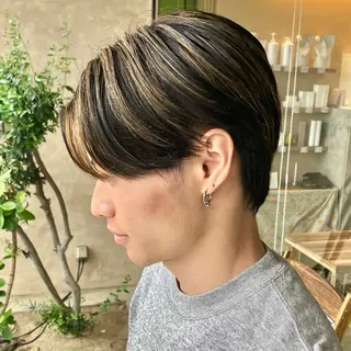 カラー メンズ 森田 研司のヘアスタイル