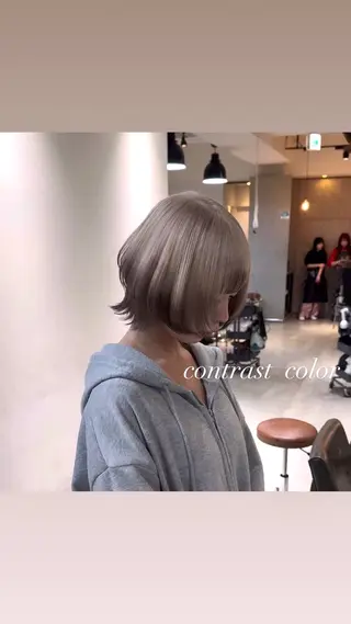 ショート カラー 💜ハイトーン💛 マジカルかいちゃんのヘアスタイル