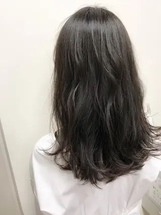セミロング カラー 田室　和幸 河原町のヘアスタイル