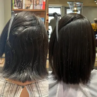 ミディアム パーマ むらたねね🌻 艶髪🫧韓国ヘアのヘアスタイル