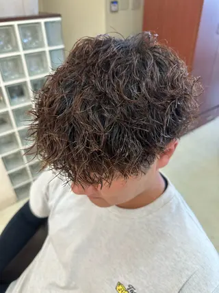ショート パーマ メンズ 三宅 壱輝のヘアスタイル